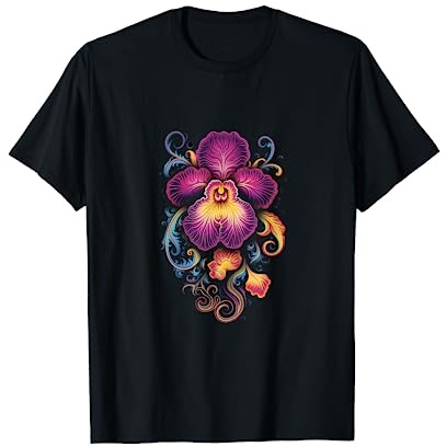 Miltonia Orchids Pansy Orchid Flower Floral Plant Lover T-Shirt