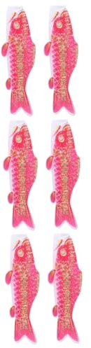 BESPORTBLE 6pcs Japanese Carp Windsock Flag Outdoor Garden Hanging Decor Fish Windsock Flags for Decor
