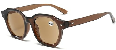 Lanomi Herren Damen Lesebrille mit Sonnenschutz Blaulichtfilter Sonnenbrille Getönte Sonnenlesebrille mit sehstärke