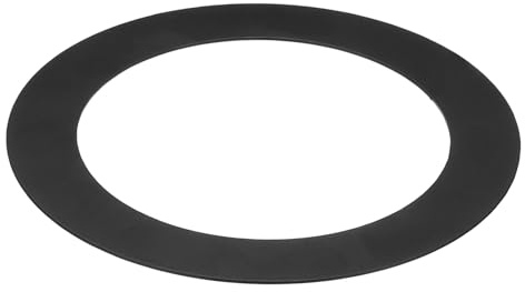PATIKIL 4.25 ID 6.69 OD Light Trim Ring, Black Goof Ring Matte Circular Light Cover Lighting Fixture for Ceiling Wall Recessed Can Downlights