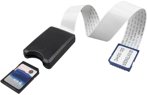 Jopto SD-Karte Verlängerungskabel SD-zu-SD Kabel SD-Speicherkarten-Adapter Plug & Play Stabiles Signal Flache FFC-Kabelverlängerung Kompatibel mit Raspberry Pi GPS DVD LED Wildkamera SDHC SDXC, 25 cm