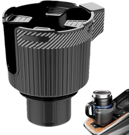 Youding Portabicchiere regolabile per auto, portabicchieri da auto estensibile, portabicchieri automatico regolabile multifunzione, supporto per posizione tazza da auto con capienti per