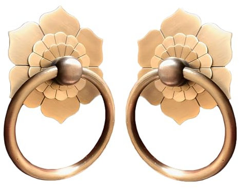 Modernes Türklopfer Set aus Edelstahl, mit Befestigungsschrauben, schlanker Türgriff für Schränke und Haustür, einfache Installation, 8 cm Größe, 2 Stück