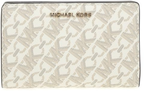 Michael Kors 32R4G8ED6B-099 MD SNAP ZA WALLET Donna VANILLA/LUGG Taglia TU