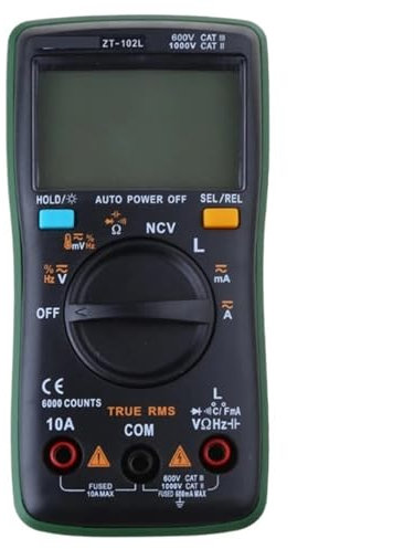 USKI Multimètre Pratique, Testeur d'Inductance, de Température, de Résistance, de Capacité, Précision de Mesure Améliorée