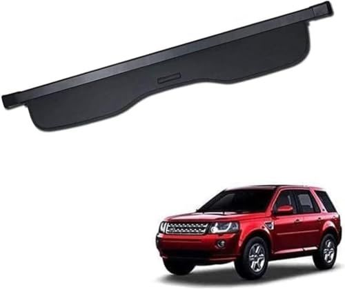 ZKNing Auto Kofferraumvorhang für Land Rover Freelander Ⅱ 2006-2014 Einziehbarer Frachtabdeckungen für Automobile Laderaumabdeckung Kofferraum hinterer Gepäckvorhang Trennwand
