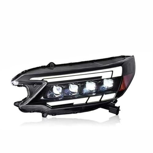 YUCHUJCGSS Faro Principale Per CRV Per CR-V 2012-2014 Proiettore Faro Auto Aggiornato 4 Lenti TUTTI LED Lampada Di Segnalazione Dinamica Gruppo Ottico Anteriore Fari Fanali Anteriori