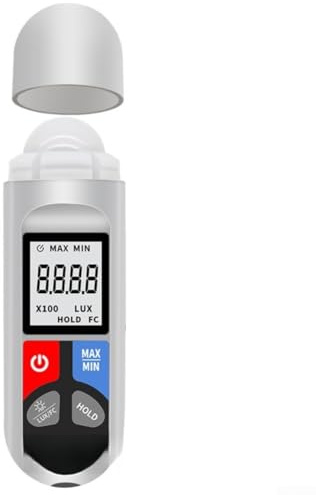 Luxmetro digitale, misuratore di luce portatile per uso domestico con display LCD da 1 a 200000 lux, per interni ed esterni, rilevamento dell'intensità luminosa