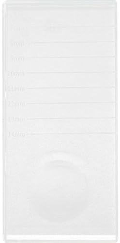 Toyvian Paleta de Cristal para Pestañas Postizas Escala, Soporte para Extensiones de Pestañas, Tabla de Injerto Resistente, Reutilizable y Multifuncional para Salón y Uso Doméstico