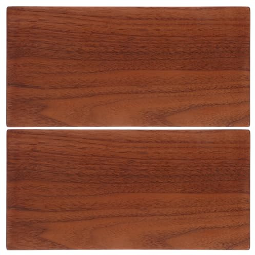 DOITOOL 2pcs Planches de Bois de Noyer Naturel 1cm Épaisseur Panneaux de Contreplaqué Artisanal Faciles à Poncer pour Décoration Intérieure et Plateaux de Table