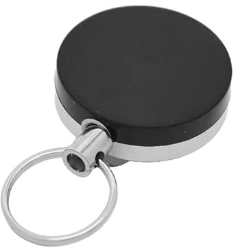 Schmalz® 10 STÜCK Schlüsselanhänger Ausziehbar Stahlseil Metall Ausweis Jojo,Einziehbarer Ausweishalter Schlüsselrolle, Schlüssel Jojo Ausziehbar mit verdicktem Stahldraht für Kartenhalter