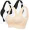 Litthing Soutien-Gorge Quotidien Doux Femmes Large Bretelles Brassière sans Couture Sommeil avec Coussin Amovible Rembourré Respirant pour Yoga Plus Taille