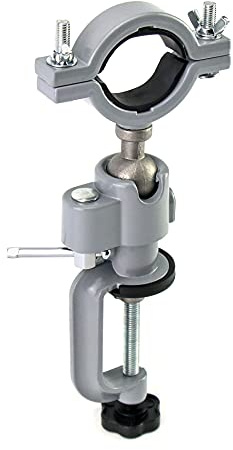 QWORK® Bench Clamp Vise, Clamp Vises Grinder, 360 Degree Universal Electric Drill Stand Grinder Holder Bracket for Jewelry Making, Table Electric Drill Household
