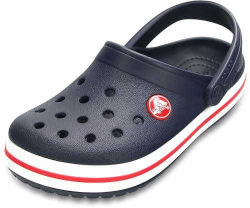 Crocs Unisex Kinder Crocband Clog T Clog, Navy/Red, 23/24 EU