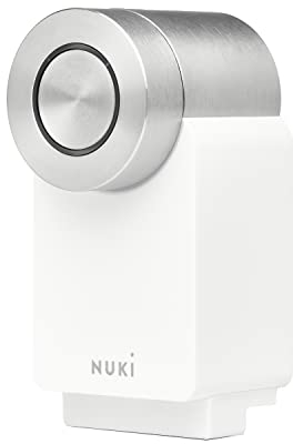Nuki Smart Lock 3.0 Pro, serratura intelligente con modulo Wi-Fi integrato, serratura elettronica modulo batteria Power Pack incluso, prodotto certificato AV Test, bianco