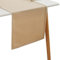 Simurq Tischläufer Wasserabweisende & Abwaschbare Tischläufer modern | Leinenoptik - Lotuseffekt | Pflegeleicht & fleckenabweisend Läufer | Tischläufer beige (Farbe: Beige, 30x120 cm)