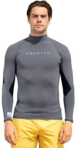 AQUATEC Rashguards pour Hommes - Manches Courtes ou Longues