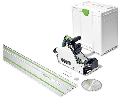 Festool Plunge-Cut Saw with Scoring Function TSV 60 KEB-F-Plus-FS and 75-inch (1900mm) Guide Rail 576735+491503