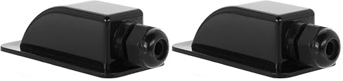 Offgridtec© Dachdurchführung 1-Fach schwarz für Kabelaußendurchmesser 3-12mm für Wohnmobil Caravan Boot Solar Kabeldurchführung ABS (Packung mit 2)