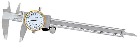 FUNTLY Uhren-messschieber 150 mm 0,02 mm Zifferblatt Messschieber Lineal Edelstahl Zifferblatt Messschieber Messwerkzeuge