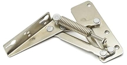 Charnière à ressort for canapé-lit pliant, 90 degrés, porte d'armoire relevable, Support supérieur à rabat, quincaillerie de meubles (Color : Silver, Size : Large only right)