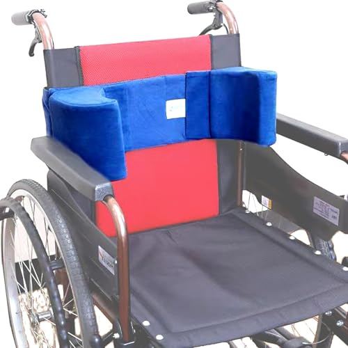 BLUEZY Coussin Positionneur Lombaire pour Fauteuil Roulant, Support latéral réglable pour Personnes âgées,Coussin de Soutien Lombaire pour Lit et Fauteuil Roulant pour Les Lits d'hôpitaux