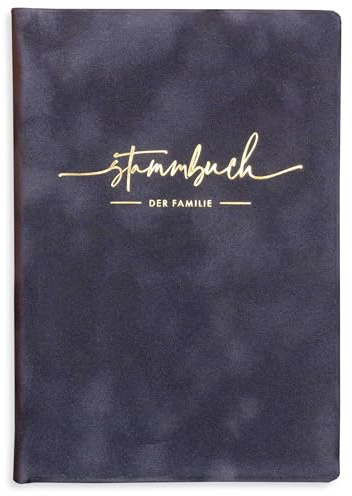Stammbuch der Familie Tamsu Grau Trauung Samt Hochzeit incl. Einleger