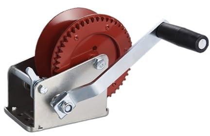 Hochwerti 1600LBS Handhand-Handwinde, Ankerwinde, Ankerwinde, Bootsanhänrwinde mit Gurtband, Ankerwinde Sicher und stabil(C)