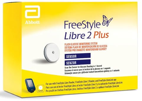 Abbott FreeStyle Libre Sensor for diabetes monitoring CGM for UK - white (Libre 2 + (Plus)) - 1 SENSOR