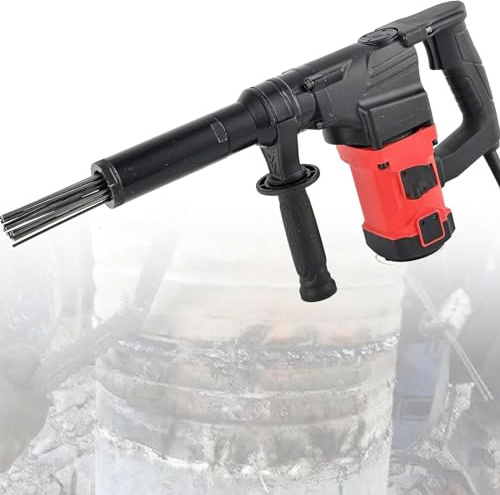 Air Dérouilleur à Aiguilles Outil d'élimination de la rouille 1100 W Pistolet de dérouillage à aiguille électrique, détartreur à aiguille portatif Machine de nettoyage pour l'élimination de