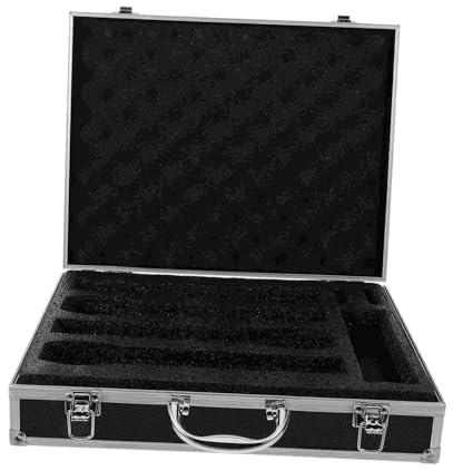 TISHITA Estuche de Transporte para Micrófonos, Maletín para Micrófonos para Equipos de Radiodifusión de Control.