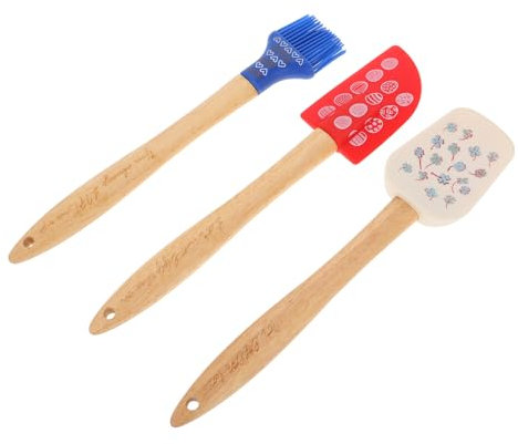 Cabilock 3piezas Espátulas De Silicona Resistentes Al Calor Utensilios De Repostería Para Hornear Mezclar y Untar Mantequilla Cocina