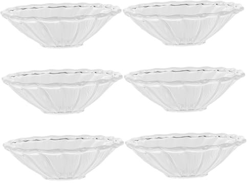 Amosfun Kerzenwachshalter Glas Geriffelt Transparent 6 Stück Wachs Tropfschutz Hitzebeständig Für Kerzenständer Wohnraum Schutz Vor Wachsflecken