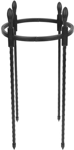 Lurrose Support Plantes Grimpantes Rond Tuteur Jardin Acier Plastifié pour Jardinière et Poterie Stable et Résistant pour Plantes Grimpantes et Fleurs Pot