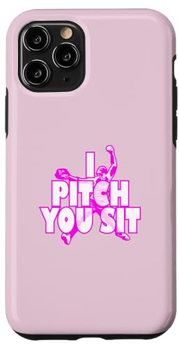 T-Shirt « I Pitch You Sit » - Pichet de Softball Coque pour iPhone 11 Pro
