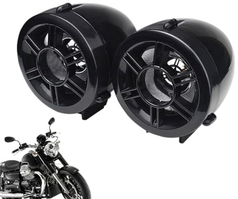 Gvblkq Altoparlanti stereo per moto,Altoparlante stereo per moto | Altoparlante modificato audio per | Amplificatore audio per con suoni di allarme forti per scooter, ATV, bici