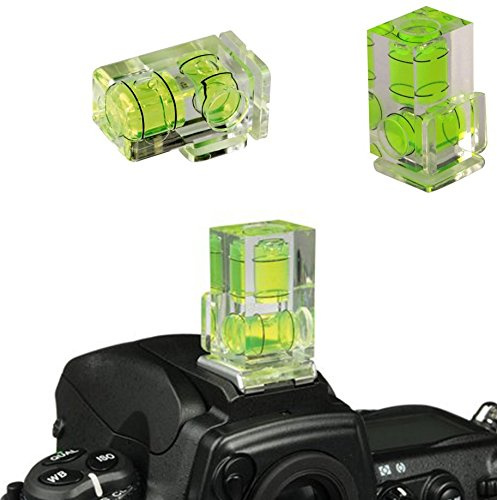DIGITAL HD ® Wasserwaage mit zwei Achsen, 2 Stück, kompatibel mit Nikon Canon Pentax Olympus Contax