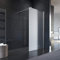 ELEGANT Paroi de douche en verre trempé 8/10 mm 140x200 avec barre stabilisatrice en acier inoxydable chromé