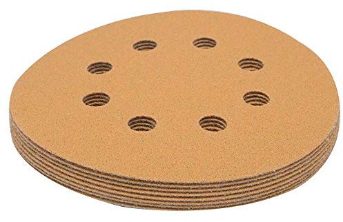 SUPERTOOL Lot de 20 disques abrasifs circulaires avec 8 trous - 125 mm - Sans poussière - Grain 1000 - Pour ponceuses excentriques