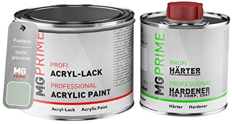 Pantone 5665C Green Peinture acrylique brillante Pot de 0,75 litre / 750 ml, y compris le durcisseur