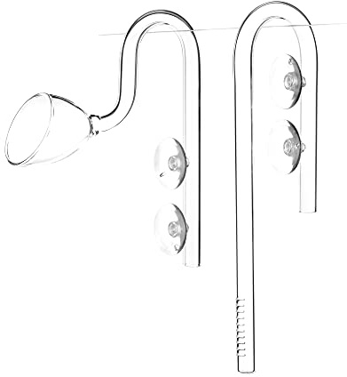 USCAPE - Lily Pipe Inflow-Outflow Set - Aquarium Filtereinlauf Filterauslauf (13mm für 12/16mm Schlauch, Inflow 23cm)