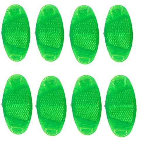 YouU Lot de 8 réflecteurs incassables pour rayons de vélo - Couleur : vert
