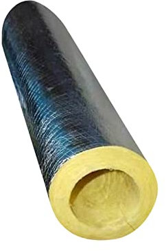 Guaina Tubolare in Lana di Vetro, Materiale Isolante Tubo Vapore, Tubo in Lana di Roccia, Tubo Isolante,3 * 2in