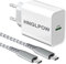 25W Caricatore per Samsung Galaxy A36 A26 A25 5G/A15 5G/A54 5G/A34 5G/A53 5G/A52 A23 A13 A05S S25 S24 FE/S22 S21 S20 Plus Ultra A04S M12 M31S M31 M21 M22 M23 M13 M33 USB C Rapido Caricabatterie Cavo