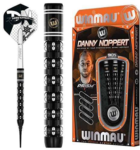 WINMAU Danny Noppert Freeze 20 Gramm Profi Softip Wolfram Dartpfeile mit Flüge und Stiele (Wellen)