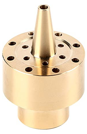 Tyenaza Ugello Spruzzatore per Fontana in Ottone– Ugello Acqua Stagno Decorativo con 3 modalità Spray 1/4/1/2/3/4, di Filtraggio Integrato, per Cortile, Giardino, Hotel