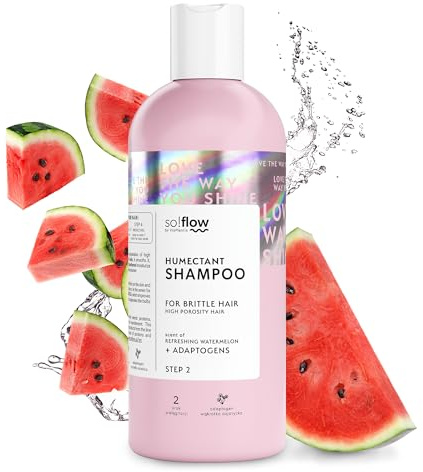 So!Flow Pflegendes Shampoo für glänzende Haare - Vegan und ohne schädliche Zusätze, Schützt das Haar vor Umwelteinflüssen, Für trockenes und geschädigtes