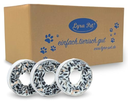 Lyra Pet® | 10 x 3 STK. Meisenringe | Mit Nährstoffreichen Saaten & Getreiden | Wertvoller Energielieferant für Wildvögel | Fettreiches Vogelfutter für Balkon & Terrasse | Ganzjähriges Fettfutter