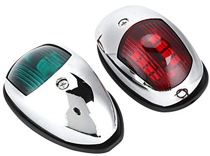 CHICIRIS Light DE Navigation Marine LED LETH TELLEMENT DURBOODS EN TERBORDES ARRÉE DURABILES LAMPE ROUGE POUR BATEAU DE 20 MM - Installation Facile POUR les Navires Marins, 2 Pack