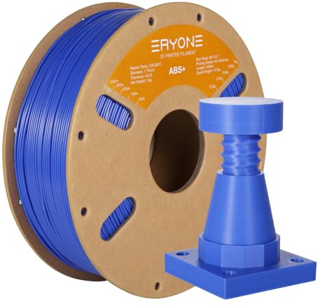 ERYONE Engineering Filament, 3D Printing Filament 1.75mm +/- 0.03mm, Fit Most FDM 3D Printers, ABS Plus Blue 1kg Spool (2.2LBS)